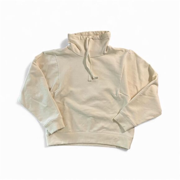 Mwl-by-madewell Women's Cream and White Hoodie size XS in Ivory - Picture 5 of 7